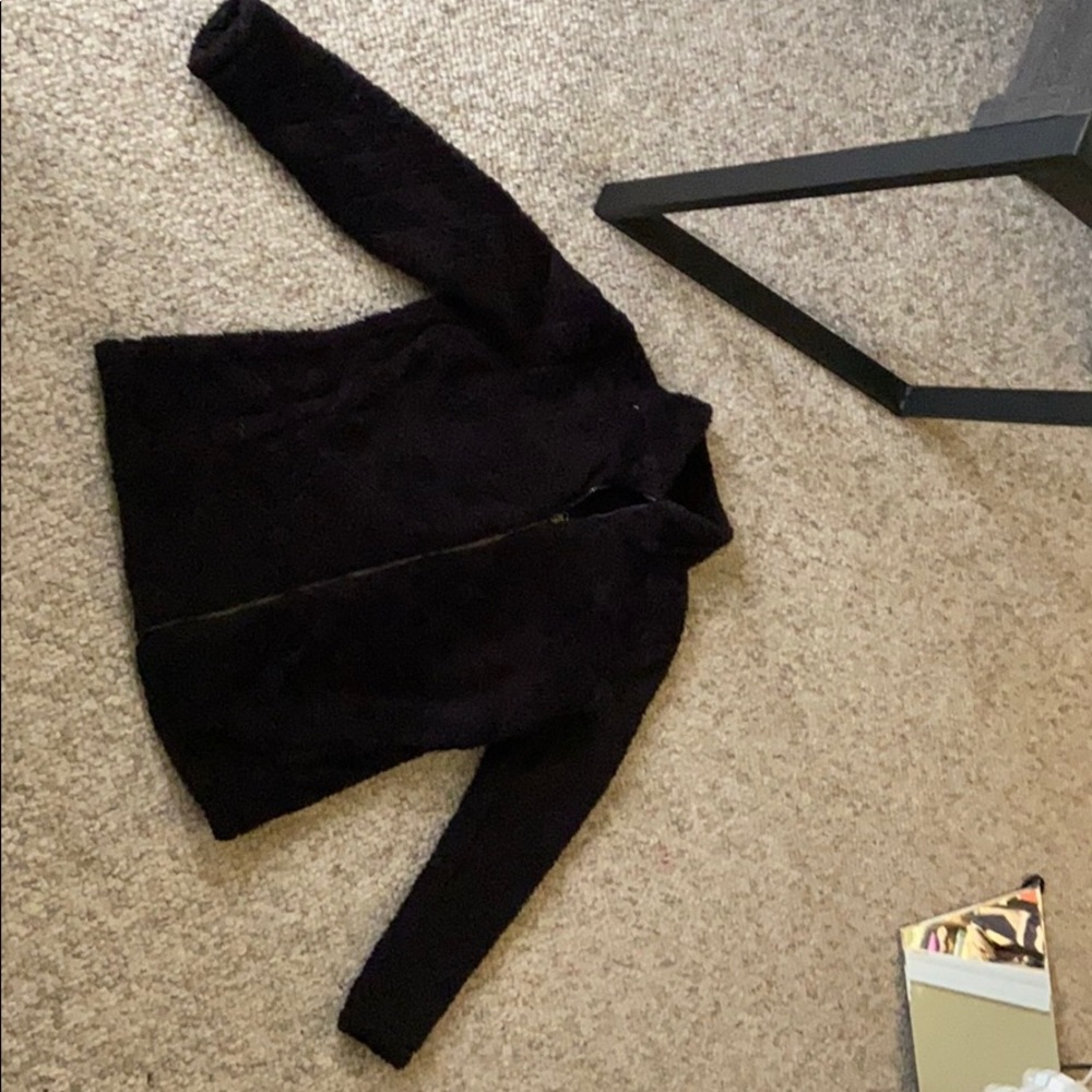 Black fuzzy jacket